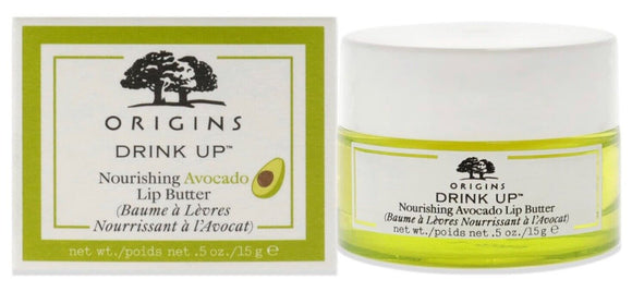Origins Drink Up Avocado & Natural Oil Butter Lip Balm .5 oz Full Size New