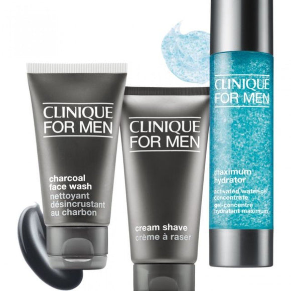 Clinique for Men Daily Intense Hydration 3-Piece Set: Shave Cream, Wash, Hydrator