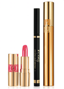 YSL Extravagant Eye Faux Cils Makeup Set: Eyeliner, Mascara, Mini Lipstick