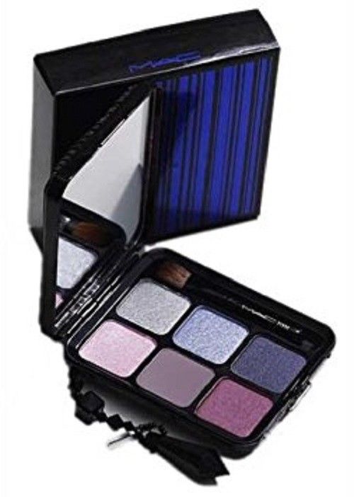 MAC Pleat Collection Eye Shadow Palette (6 Cool Eyes) w/Brush (213SE) - FragranceAndBeauty.com