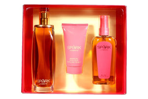 Spark by Liz Claiborne for Women 3-Piece Set: 3.4 oz Eau de Parfum + 4.2 oz Mist + 2.5 oz Gel - FragranceAndBeauty.com