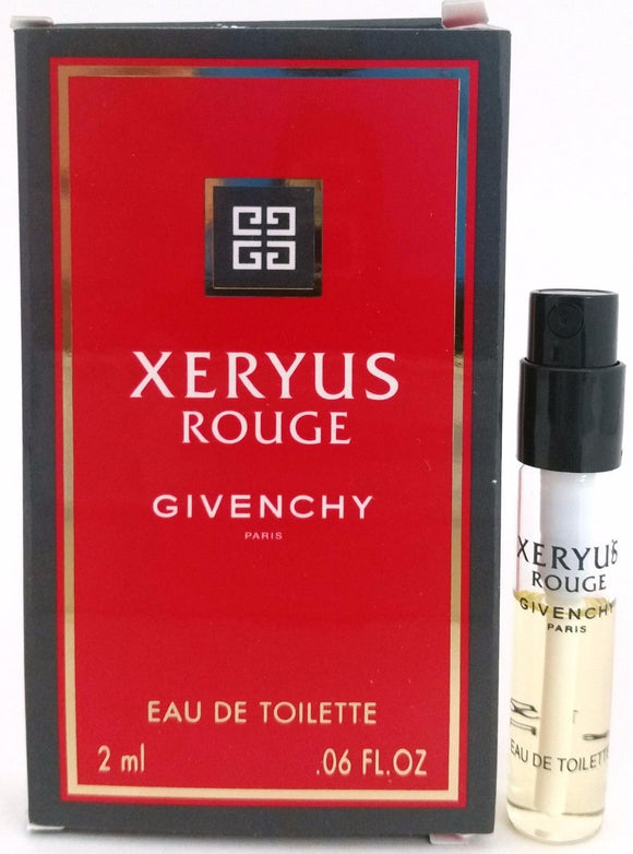 Xeryus Rouge by Givenchy for Men 2 ml/.06 oz Eau de Toilette Spray Vial Low Fill (Lot of 2) - FragranceAndBeauty.com