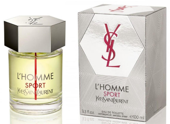 YSL L'Homme Sport by Yves Saint Laurent for Men 3.3 oz Eau de Toilette Spray - FragranceAndBeauty.com