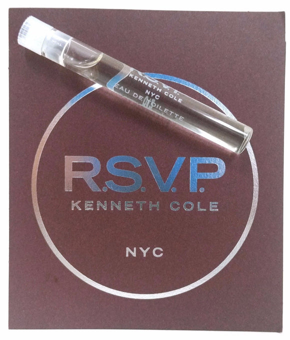RSVP by Kenneth Cole for Men 1.5 ml/.05 oz each Eau de Toilette Splash Vial (Lot of 3) - FragranceAndBeauty.com
