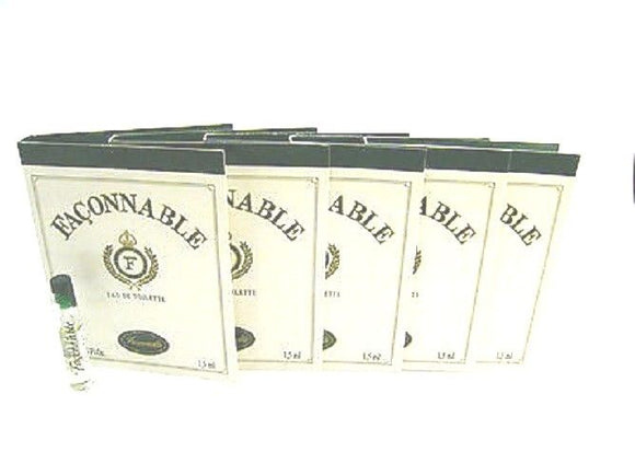 Faconnable Classic by Faconnable for Men 1.5 ml/.05 oz each Eau de Toilette Splash Vial (Lot of 5) - FragranceAndBeauty.com