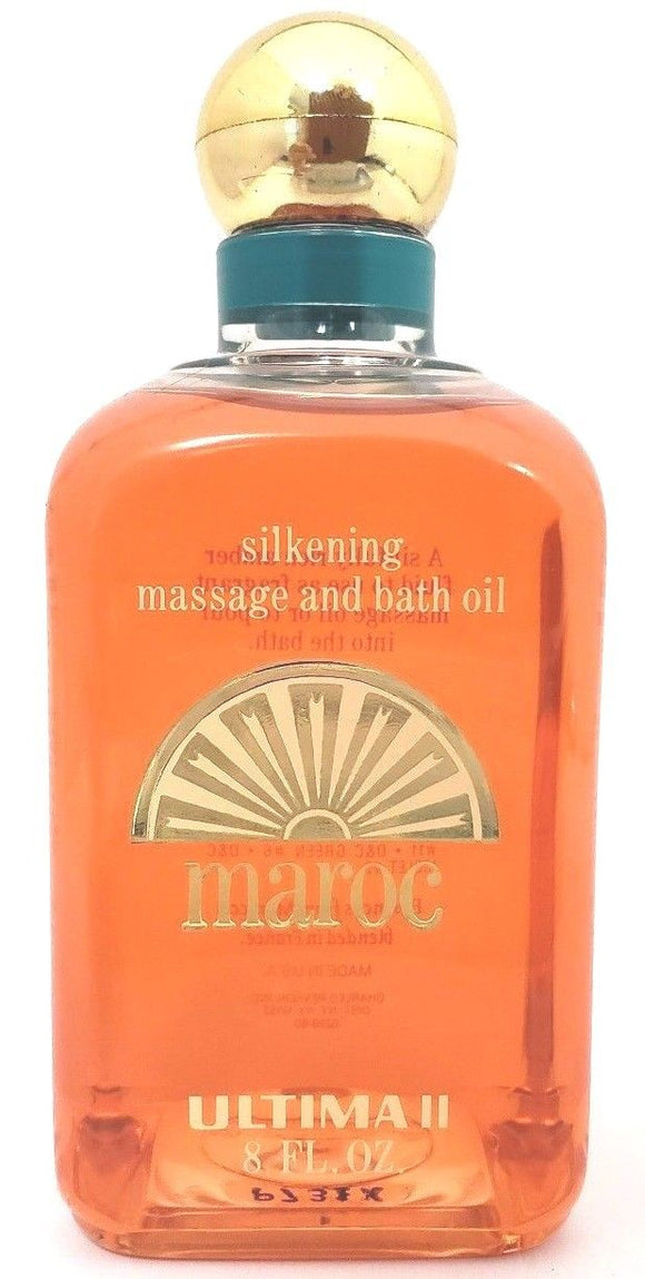 Maroc by Ultima II for Women 240 ml/8 oz Silkening Massage and Bath Oil Unboxed - FragranceAndBeauty.com