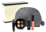 MAC 4-Piece Keepsakes Set (Gold) Lip + Eye = Eyeshadow Palette, Lipstick, Lipgloss & Bag - FragranceAndBeauty.com