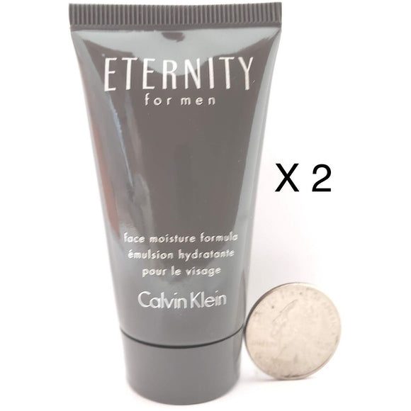 Eternity by Calvin Klein for Men 30 ml/1 oz each Travel/Sample Size Face Moisture Formula (Lot of 2) - FragranceAndBeauty.com