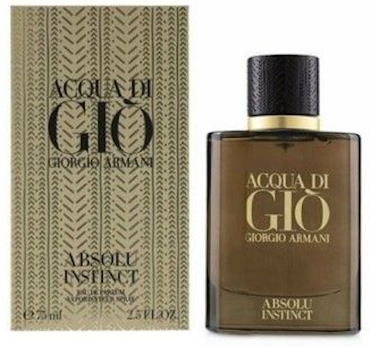Acqua Di Gio Absolu Instinct by Giorgio Armani for Men 2.5 oz Eau de Parfum Spray
