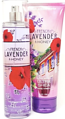 French Lavender Honey Bath & Body Works Women Duo 8 oz Fragrance Mist + Body Cream