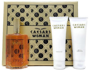 Caesars Woman (Vintage) Caesars World Women 3pc Gold Set: 3.3oz Extravagant Cologne, Lotion, Shower Gel - FragranceAndBeauty.com
