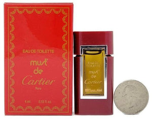 Must de Cartier (Vintage) for Women 4 ml/.13 oz Eau de Toilette Miniature Splash - FragranceAndBeauty.com