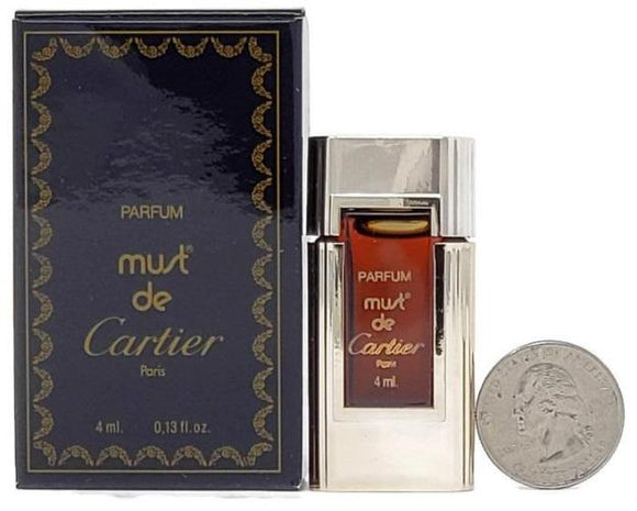 Must de Cartier (Vintage) for Women 4 ml/.13 oz Pure Perfume/Parfum Miniature - FragranceAndBeauty.com