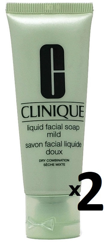 Clinique Liquid Mild Facial Soap 50 ml/1.7 oz Deluxe Sample Tube (Lot of 2) - FragranceAndBeauty.com