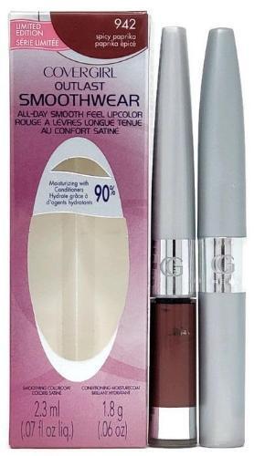 CoverGirl Outlast Smoothwear Lipcolor Lipstick with Moisturecoat (Spicy Paprika 942) Full-Size - FragranceAndBeauty.com