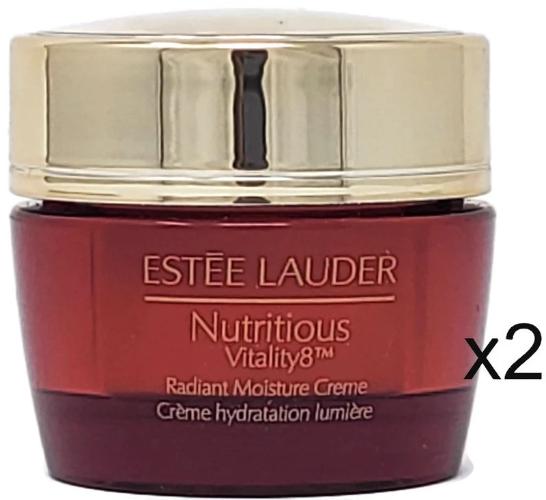 Estee Lauder Nutritious Vitality8 Radiant Moisture Creme 15 ml/.5 oz Deluxe Sample (Lot of 2) - FragranceAndBeauty.com