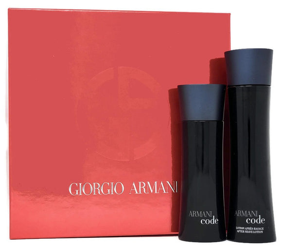 Armani Code (Original) by Giorgio Armani for Men 2-Piece Set: 2.5 oz EDT Spray and 3.4 oz After Shave Lotion - FragranceAndBeauty.com