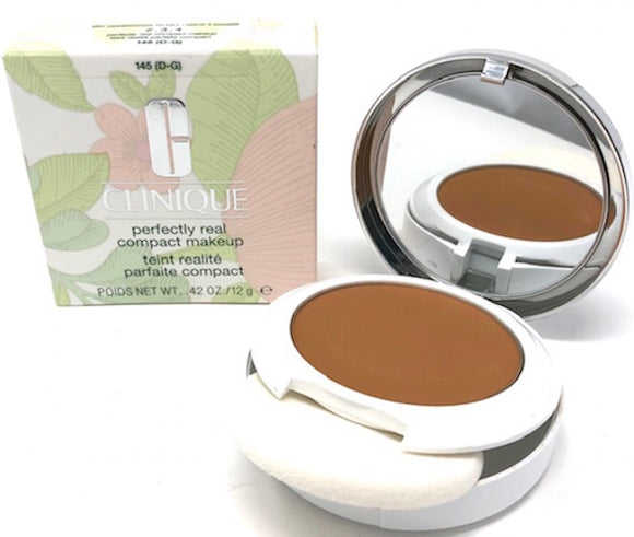 Clinique Perfectly Real Compact Makeup (Select Color) Silver Lid Full Size - FragranceAndBeauty.com