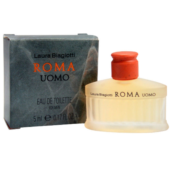 Roma Uomo by Laura Biagiotti for Men 5 ml/.17 oz Eau de Toilette Mini - FragranceAndBeauty.com