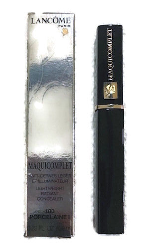 Lancome Maquicomplet Lightweight Radiant Concealer (100 Porcelain 1) 6.8 ml/.23 oz Full Size