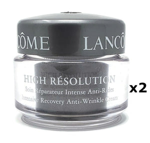 Lancome High Resolution Intensive Recovery Anti-Wrinkle Cream 15 g/.5 oz each Deluxe Sample (Lot of 2) - FragranceAndBeauty.com