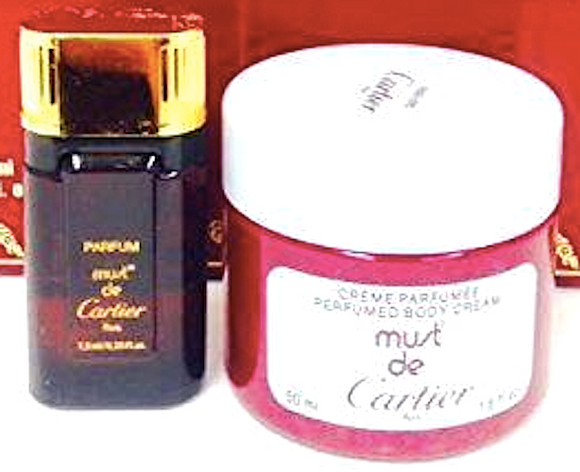Must de Cartier (Vintage) by Cartier for Women 2-Piece Set .25 oz Pure Parfum + 1.6 oz Body Cream