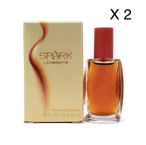 Spark by Liz Claiborne for Women 5.3 ml/.18 oz Parfum Miniature (Lot of 2) - FragranceAndBeauty.com