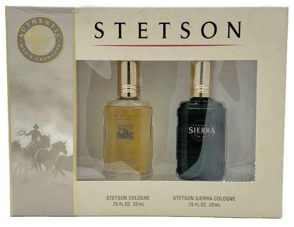 Stetson & Stetson Sierra by Coty for Men 2 Pc Set: 22 ml/.75 oz Cologne Spray Each - FragranceAndBeauty.com