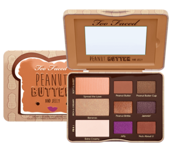 Too Faced Peanut Butter And Jelly Creamy & Decadent EyeShadow Collection