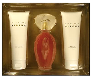Sirene (Vintage) by Vicky Tiel for Women 3-Piece Set: 3.3 oz Eau de Parfum Spray, Body Lotion, Shower Gel