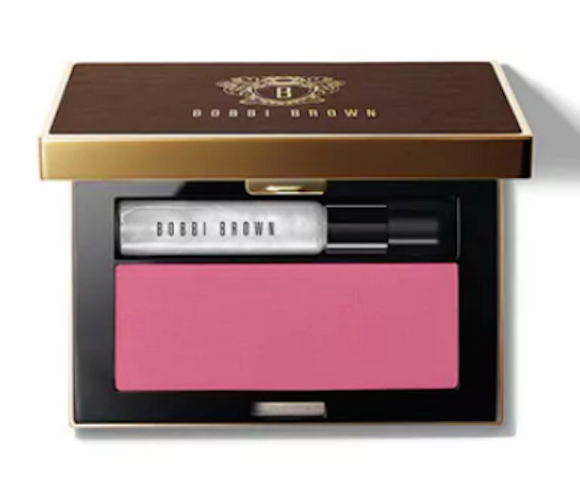 Bobbi Brown Glow To Go Blush & Illuminate Platinum Sparkle Illuminator/French Pink Blush - FragranceAndBeauty.com