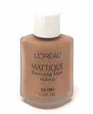 L'Oreal Mattique Illuminating Matte Makeup/Foundation Oil-Free (Select Color) 1.12 oz - FragranceAndBeauty.com