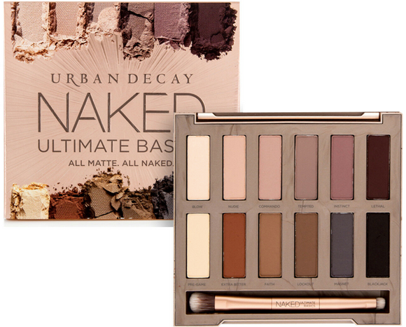 Urban Decay Naked Ultimate Basics Eyeshadow Palette + Blending & Smudger Brush - FragranceAndBeauty.com