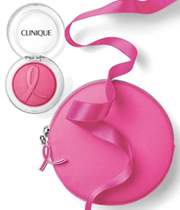 Clinique Pink with a Purpose 2-Piece Set: Cheek Pop (Berry Pop) + Bag - FragranceAndBeauty.com
